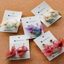 Load image into Gallery viewer, Sinamay Flower Earrings - Common Room PH