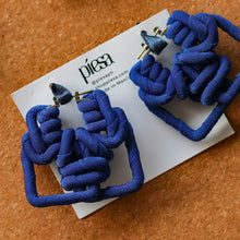 Load image into Gallery viewer, Fabric-wrapped Wire Statement Earrings | Zia - Common Room PH