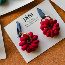 Load image into Gallery viewer, Fabric-wrapped Wire Statement Earrings | Patti - Common Room PH