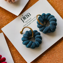 Load image into Gallery viewer, Fabric-wrapped Wire Statement Earrings | Patti - Common Room PH