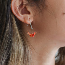 Load image into Gallery viewer, Paper Crane Dangling Earrings - Common Room PH