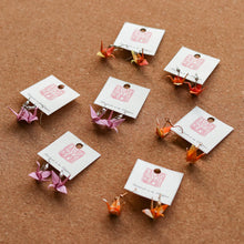 Load image into Gallery viewer, Paper Crane Dangling Earrings - Common Room PH