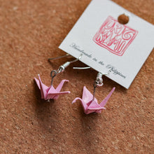 Load image into Gallery viewer, Paper Crane Dangling Earrings - Common Room PH