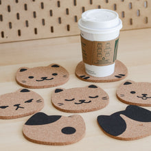 Load image into Gallery viewer, Printed Cork Coaster | Cat
