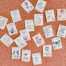 Load image into Gallery viewer, Rectangle Deco Sticker Packs | Forest Postal Stamps