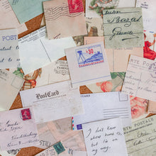 Load image into Gallery viewer, Background Paper | Abstract, Crumpled, Lines & Postcards