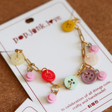 Load image into Gallery viewer, Upcycled Button Bracelets