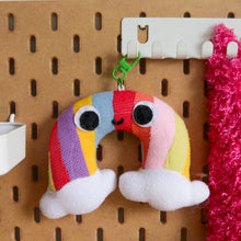 Load image into Gallery viewer, Tiraso | Upcycled Keychain Plushies - Heart & Rainbow
