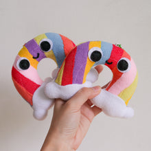 Load image into Gallery viewer, Tiraso | Upcycled Keychain Plushies - Heart & Rainbow
