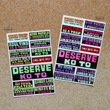 Load image into Gallery viewer, Jeepney Signage Sticker Sheets