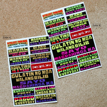 Load image into Gallery viewer, Jeepney Signage Sticker Sheets