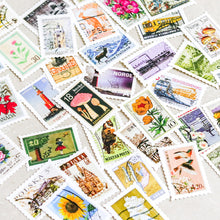 Load image into Gallery viewer, Mini-cards | Collage, Nature, Postal stamps & Van Gogh