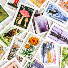 Load image into Gallery viewer, Mini-cards | Collage, Nature, Postal stamps & Van Gogh
