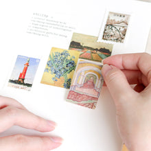 Load image into Gallery viewer, Mini-cards | Collage, Nature, Postal stamps & Van Gogh
