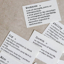 Load image into Gallery viewer, Mini-memo Sheets: Dictionary Series - Common Room PH