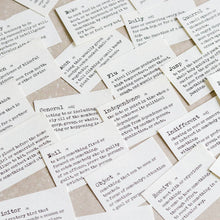Load image into Gallery viewer, Mini-memo Sheets: Dictionary Series - Common Room PH