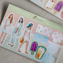 Load image into Gallery viewer, Girl Journaling Stickers - Common Room PH