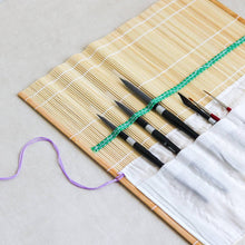 Load image into Gallery viewer, Silver Brush - Natural Bamboo Mat Brush Holder - Common Room PH