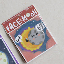 Load image into Gallery viewer, Moon Faces Stickers by Dear Darie - Common Room PH