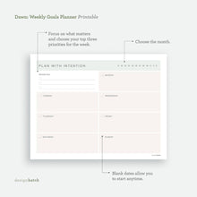 Load image into Gallery viewer, Dawn: Goals Planner Printables - Common Room PH