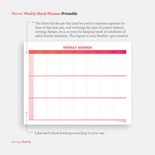 Load image into Gallery viewer, Verve: Weekly Planner Printables - Common Room PH