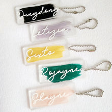 Load image into Gallery viewer, Custom Acrylic Brush Stroke Keychain by Freespoke - Common Room PH