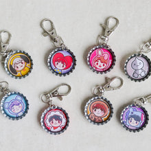 Load image into Gallery viewer, BT21 Bottle Cap Keychains - Common Room PH