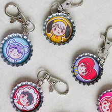 Load image into Gallery viewer, BT21 Bottle Cap Keychains - Common Room PH