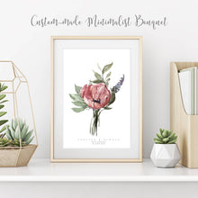 Load image into Gallery viewer, Custom Watercolor Wedding Bouquet Portrait by Kaliwete Creatives - Common Room PH