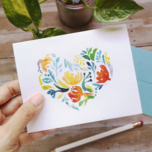 Load image into Gallery viewer, Notecard with Envelope: Hearts in Bloom - Common Room PH