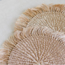 Load image into Gallery viewer, Abaca Fringe Placemat and Coaster - Common Room PH