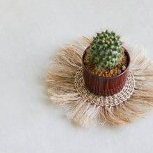 Load image into Gallery viewer, Abaca Fringe Placemat and Coaster - Common Room PH