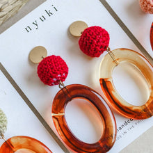 Load image into Gallery viewer, Crochet with Acrylic Drop Earrings - Common Room PH
