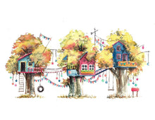 Load image into Gallery viewer, Custom Treehouse, House, or Shop Watercolor by Peregrina - Common Room PH