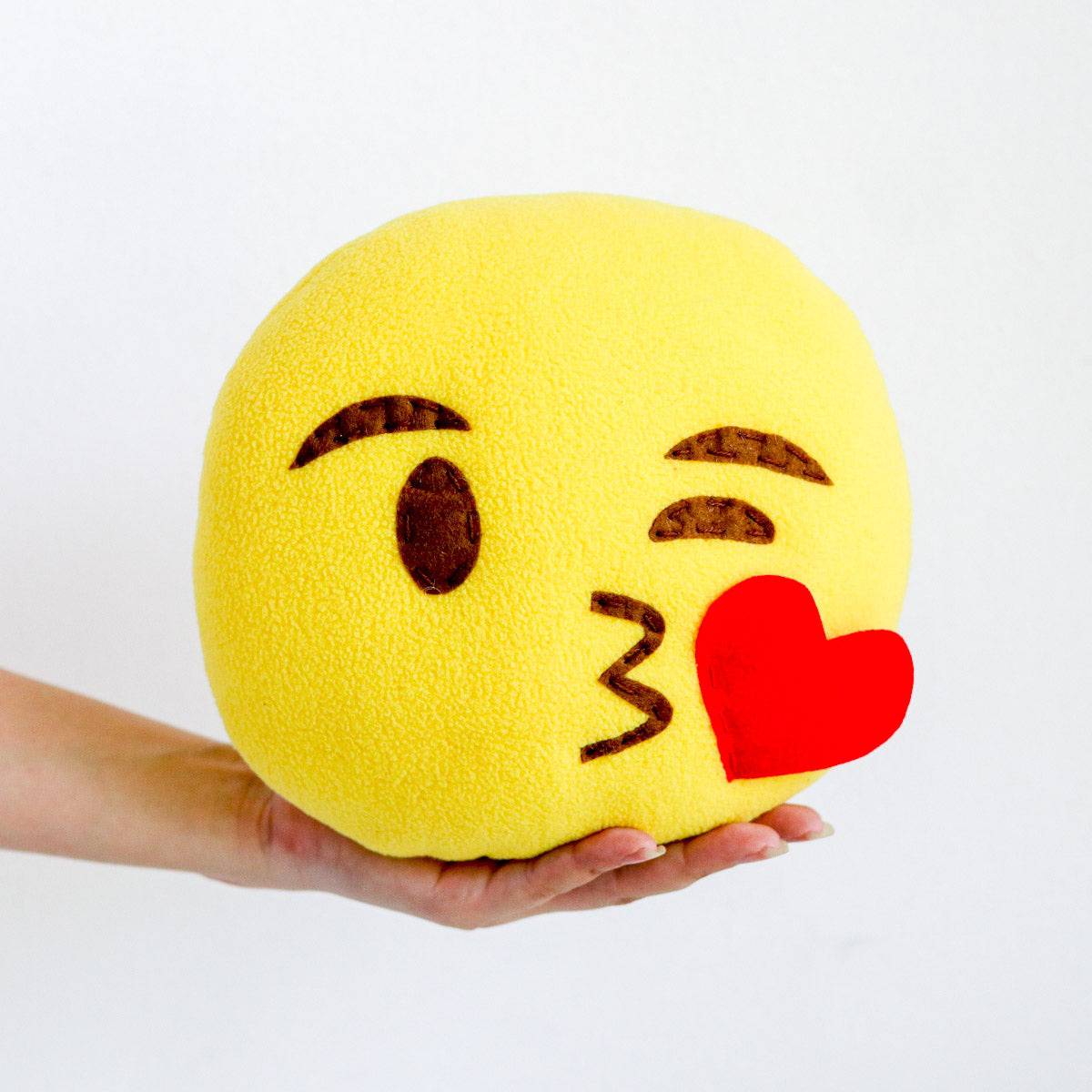 Kissing emoji pillow hotsell