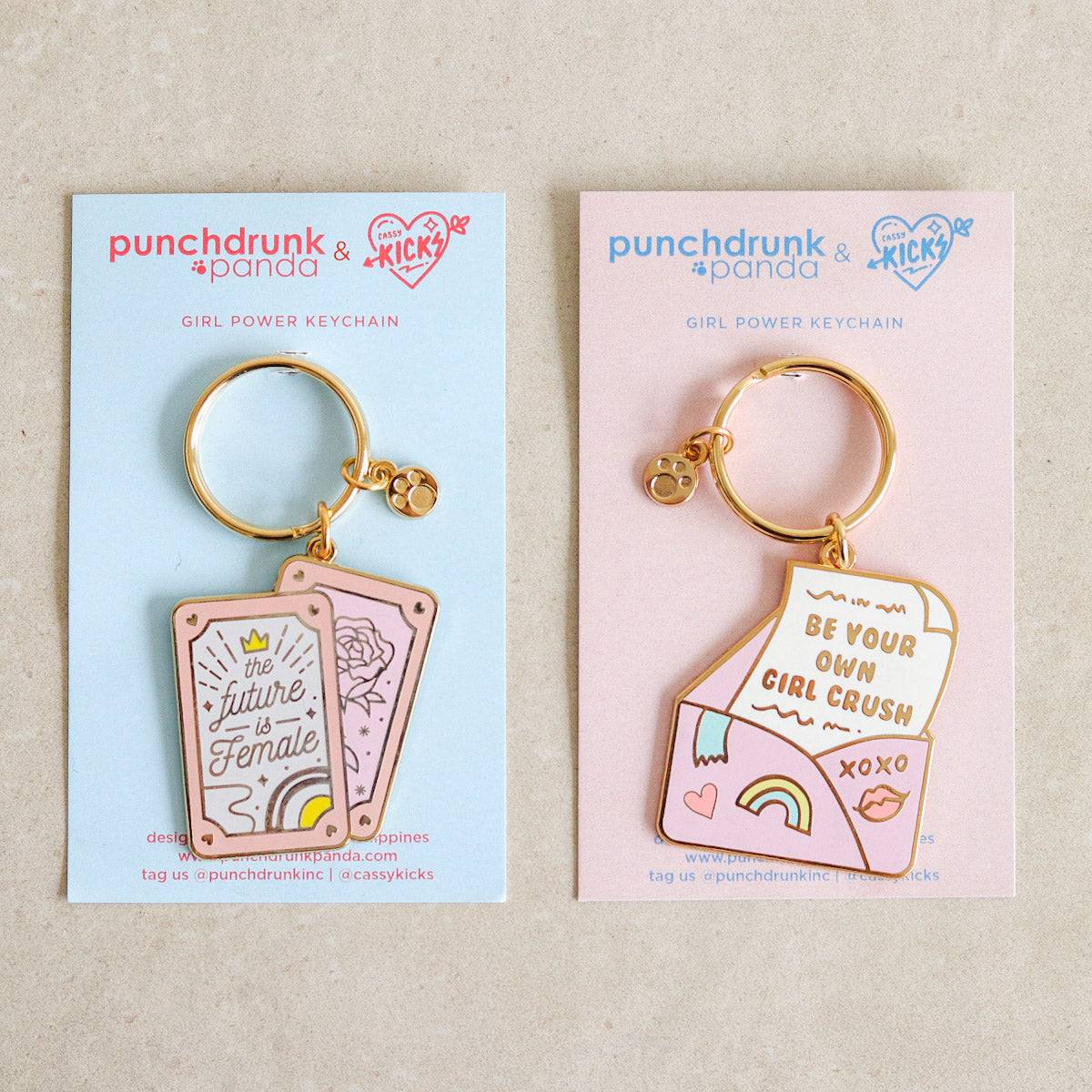 Girl hot sale power keychain