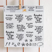Load image into Gallery viewer, DIY Sticker Sheet: Inspirational Words - Common Room PH