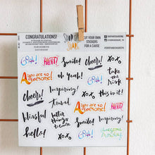 Load image into Gallery viewer, DIY Sticker Sheet: Inspirational Words - Common Room PH
