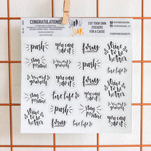 Load image into Gallery viewer, DIY Sticker Sheet: Inspirational Words - Common Room PH