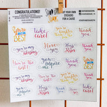Load image into Gallery viewer, DIY Sticker Sheet: Inspirational Words - Common Room PH