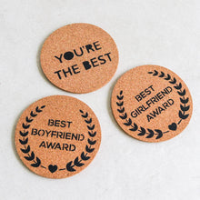 Load image into Gallery viewer, Printed Cork Coaster: Circle - Common Room PH