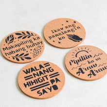 Load image into Gallery viewer, Printed Cork Coaster: Circle - Common Room PH
