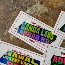 Load image into Gallery viewer, Jeepney Signage Holo Sticker Singles | Small
