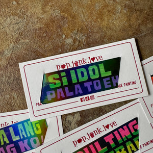 Jeepney Signage Holo Sticker Singles | Small