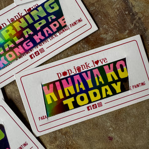 Jeepney Signage Holo Sticker Singles | Small