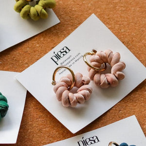 Fabric-wrapped Wire Statement Earrings | Patti - Common Room PH