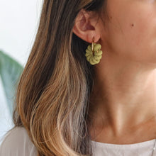 Load image into Gallery viewer, Fabric-wrapped Wire Statement Earrings | Patti - Common Room PH
