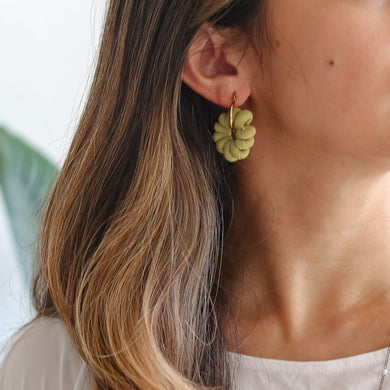 Fabric-wrapped Wire Statement Earrings | Patti - Common Room PH