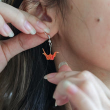 Load image into Gallery viewer, Paper Crane Dangling Earrings - Common Room PH
