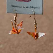 Load image into Gallery viewer, Paper Crane Dangling Earrings - Common Room PH
